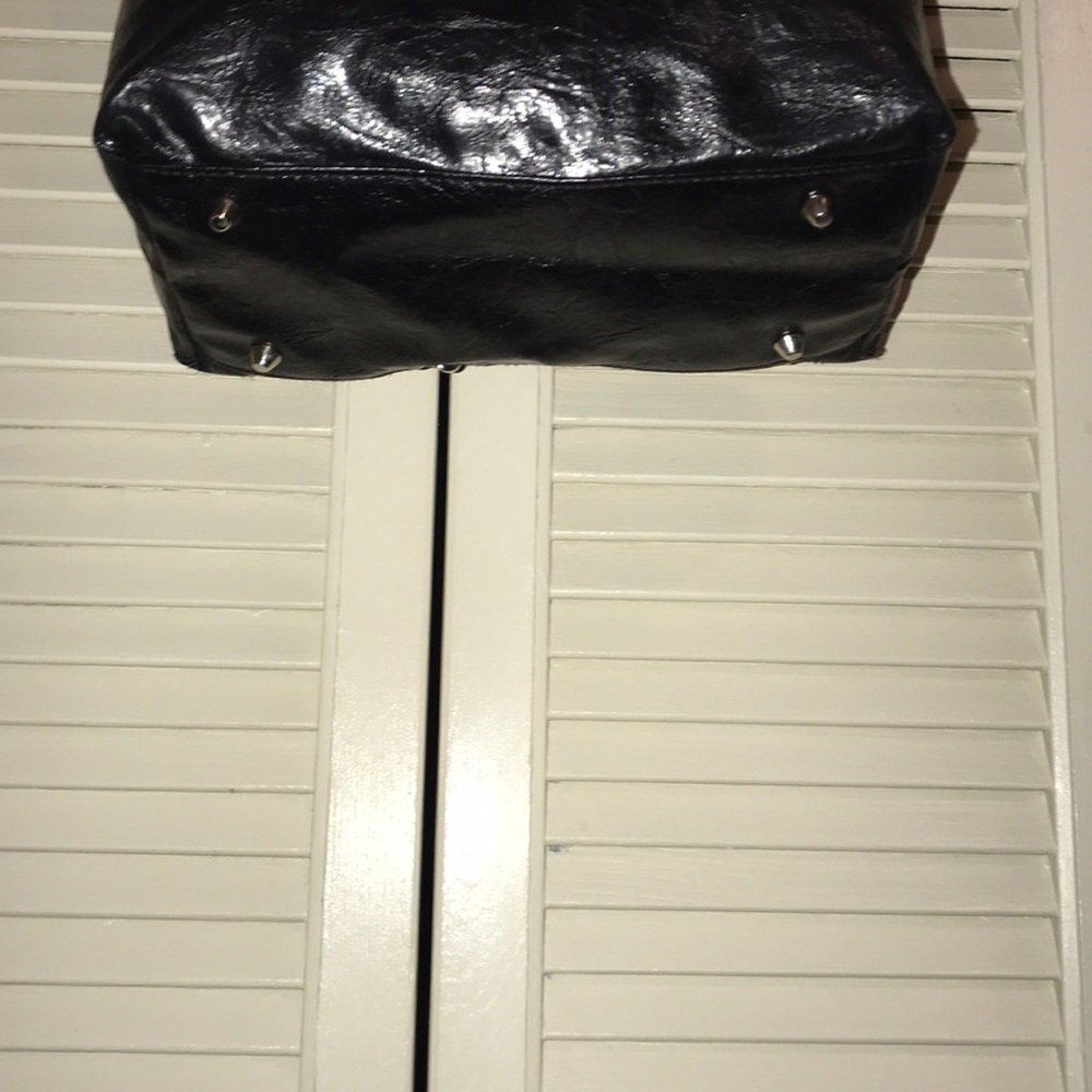 Braciano Black Faux Leather with silver hardware. - Picture 7 of 12